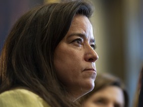 Independent MP and former Minister of Justice Jody Wilson-Raybould speaks to reporters before Question Period on Parliament Hill in Ottawa, a day after being removed from the Liberal caucus.