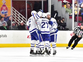 Toronto Marlies' Jeremy Bracco has 11 points in seven playoff games. (JOHN SARAYA/PHOTO)