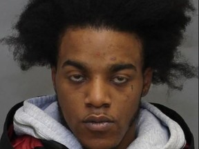 Anthony Fitzroy Johnson, 27, is wanted after a woman was strangled and stabbed in North York on Friday, May 17, 2019. (Toronto Police handout)