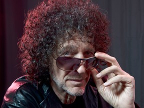 "I tried to watch some of my old Letterman (appearances)," says Howard Stern, photographed in his New York studio in May. "I couldn't get through two minutes of it." Washington Post photo by Marvin Joseph