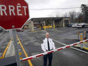 Miguel Begin, the chief of operations for the Canada Border Services Agency's Stanstead sector, stands at the Canadian port of entry in Stanstead, Quebec.