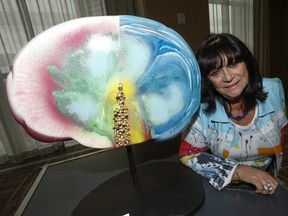 Gina Godfrey unveils her new brain sculpture  "Deep Thoughts" on Thursday, May 16 as part of the fourth annual 'Brain Project' benefitting the Baycrest Foundation