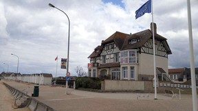 Canada House, touted as perhaps the first French home liberated by Canadians on D-Day, still stands at Bernieres-sur-Mer, France. (DAVE POLLARD/Postmedia Network)
