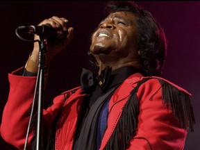 James Brown performs at the then Molson Amphitheatre in Toronto on June 5, 2004. (DAVID LEYES PHOTO)
