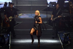 Carrie Underwood performs at the Air Canada Centre in Toronto, Ont. on Saturday, May 28, 2016. (Dave Abel/Toronto Sun/Postmedia Network)