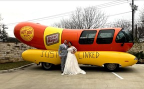 Former hotdoggers Emma and Erik tie the knot.
