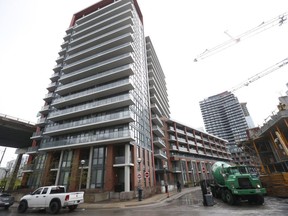 A condo on Bruyeres Mews in Toronto where a Sudbury toddler who was the subject of an Amber Alert was found safe on Tuesday, May 14, 2019. (Jack Boland/Toronto Sun)