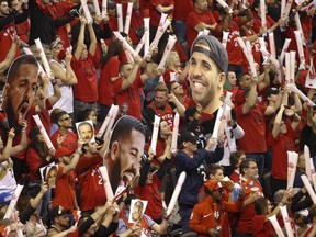 Fans in the stands at Scotiabank Arena during Game 6 between the Raptors and the Bucks in Toronto on May 25, 2019. (Jack Boland/Toronto Sun/Postmedia Network)