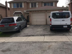 Pictured is a Richmond Hill home where police say they found explosives. (Joe Warmington, Toronto Sun)