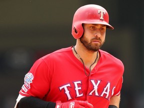 Joey Gallo of the Texas Rangers. (RICHARD RODRIGUEZ/Getty Images)