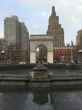 The Washington Square Arch in Greenwich Village’s Washington Square Park. (Mark Daniell)
