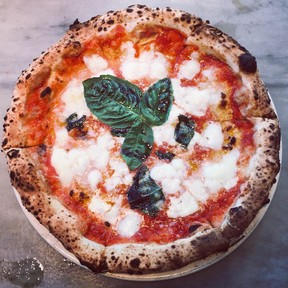 A look at one of the scrumptious pizzas available at Eataly’s downtown New York location. (Mark Daniell)