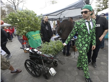 The Global Marijuana March Toronto took place at the top of Queens Park Circle  - with pop-up vendors and cannabis users - before heading north to Bloor St.W. with about 500 participants   on Saturday May 4, 2019. Jack Boland/Toronto Sun/Postmedia Network