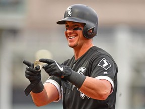 James McCann of the Chicago White Sox.  (JASON MILLER/Getty Images)
