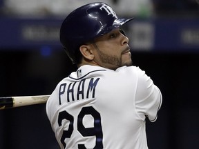 Tommy Pham of the Tampa Bay Rays. (CHRIS O'MEARA/AP)