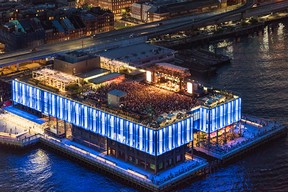 The rooftop at Pier 17 in New York’s Seaport District is home to outdoor concerts throughout the spring and summer. (Supplied)