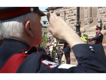 The 20th annual Ontario Police Memorial Foundation ceremony held at Queens Park honours the 266 officers who have fallen in the line of duty over the years on Sunday May 5, 2019. Jack Boland/Toronto Sun/Postmedia Network