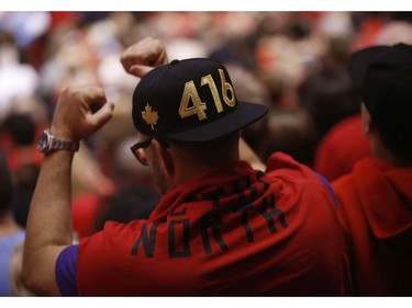 Fans in the crowd during third quarter in Toronto, Ont. on Saturday May 25, 2019. Jack Boland/Toronto Sun/Postmedia Network