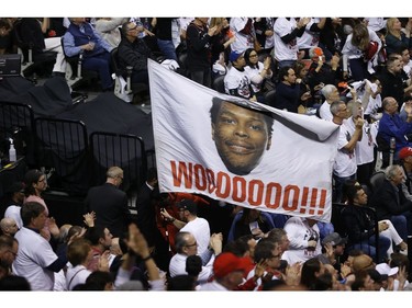 Fans during the third quarter in Toronto, Ont. on Sunday, May 12, 2019