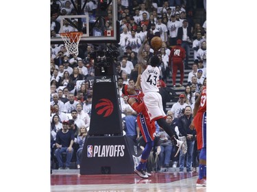 Toronto Raptors Pascal Siakam PF (43) during the first half in Toronto, Ont. on Sunday May 12, 2019. Jack Boland/Toronto Sun/Postmedia Network