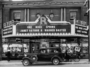 The original Revue Cinema on Roncesvalles Avenue, shown in the 1930s, opened in 1911.  (Sun files)