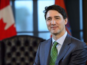 Prime Minister Justin Trudeau takes part in a bilateral meeting with President of Croatia, Kolinda Grabar-Kitarovic on Parliament Hill in Ottawa on Monday, May 13, 2019. THE CANADIAN PRESS/Sean Kilpatrick