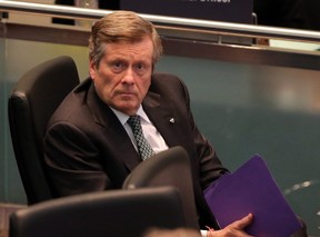 Mayor John Tory during a City Council Meeting in Toronto, Ont. on Wednesday March 27, 2019.