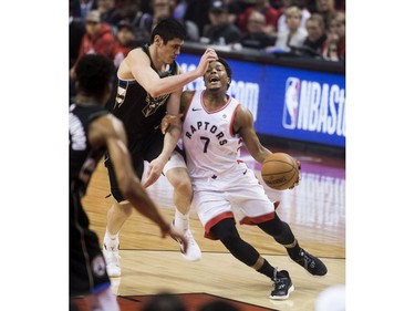 Game 6 first half action between the Toronto Raptors and Milwaukee Bucks,  in Toronto, Ont. on Saturday May 25, 2019. Stan Behal/Toronto Sun/Postmedia Network