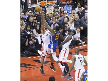 The last seconds of action as  the Toronto Raptors beat the Golden State Warriors in Game 1 of the NBA Finals in Toronto. on Friday May 31, 2019. Stan Behal/Toronto Sun/Postmedia Network