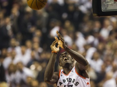 Toronto Raptors Pascal Siakam during playoff action against Philadelphia 76ers at the Scotiabank Arena  in Toronto, Ont. on Tuesday May 7, 2019. Ernest Doroszuk/Toronto Sun/Postmedia