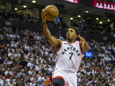 Toronto Raptors KyleLowry during playoff action against Philadelphia 76ers at the Scotiabank Arena  in Toronto, Ont. on Tuesday May 7, 2019. Ernest Doroszuk/Toronto Sun/Postmedia