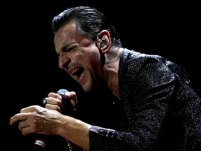 Singer Dave Gahan of Depeche Mode plays the Molson Amphitheatre in Toronto on Sunday, September 1, 2013. (Dave Thomas/Toronto Sun)