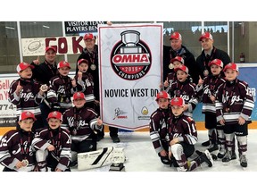 The Dresden Jr. Kings are the Ontario Minor Hockey Association's Novice West 'DD' champions.