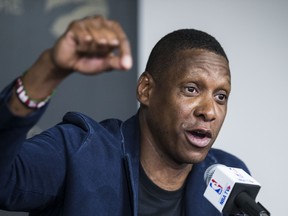 Raptors President Masai Ujiri at year end press conference in Toronto, on Tuesday.Craig Robertson/Toronto Sun/Postmedia Network