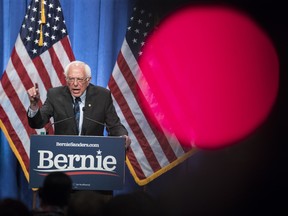 Democratic presidential candidate Sen. Bernie Sanders (I-VT) delivers remarks at a campaign function in the Marvin Center at George Washington University on June 12, 2019 in Washington, D.C. (Sarah Silbiger/Getty Images)