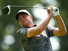 HAMILTON, ONTARIO - JUNE 06: Keegan Bradley of the United States plays his shot from the 14th tee during the first round of the RBC Canadian Open at Hamilton Golf and Country Club on June 06, 2019 in Hamilton, Canada. (Photo by Vaughn Ridley/Getty Images)