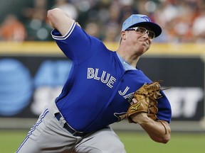 Blue Jays rookie pitcher Trent Thornton will take to the mound this afternoon against the Yankees.  Bob Levey/Getty Images