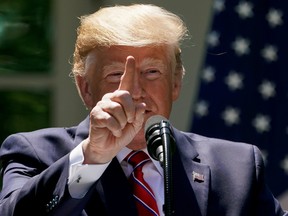 U.S. President Donald Trump speaks during a joint news conference with Poland's President Andrzej Duda in at the White House in Washington, D.C, June 12, 2019. REUTERS/Kevin Lamarque/File Photo
