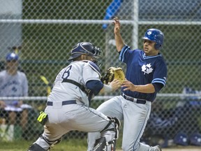 The Maple Leafs baseball team lost to the Guelph Royals in extra innings yesterday. (Ernest Doroszuk/Toronto Sun)