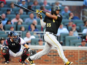 Josh Bell was a monster in May, batting .390 with a dozen homers. (Scott Cunningham/Getty Images)