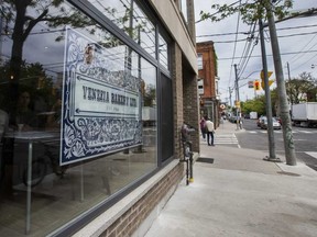 The Venezia Bakery, on Ossington Ave., was robbed on Sunday. (Ernest Doroszuk, Toronto Sun)