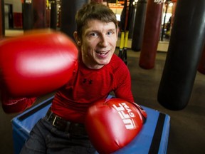 Charles Wilton, a wheelchair boxer who has cerebral palsy, at the UFC Gym in Mississauga, Ont. on Thursday, June 6, 2019. (Ernest Doroszuk/Toronto Sun/Postmedia)