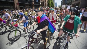 Thousands took to the streets for the city’s annual Dyke March along Church St. in downtown Toronto on Saturday, June 22, 2019. (Ernest Doroszuk/Toronto Sun/Postmedia)