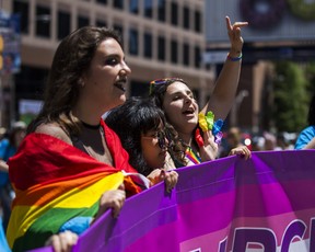 Thousands took to the streets for the city’s annual Dyke March along Church St. in downtown Toronto on Saturday, June 22, 2019. (Ernest Doroszuk/Toronto Sun/Postmedia)