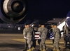 U.S. airmen transfer coffin containing the body of Army corporal Jason G. Pautsch at Dover Air Force Base back in 2009. (Tim Shaffer/Reuters)