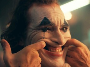 Joaquin Phoenix in a scene from Joker. (Warner Bros.)