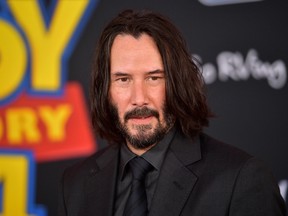 Keanu Reeves attends the premiere of Disney and Pixar's "Toy Story 4" on June 11, 2019 in Los Angeles.