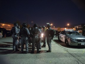 Toronto Police made dozens of arrests in pre-dawn raids as part of Project Kraken on Friday, June 28, 2019. (Toronto Police handout)