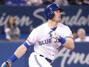 Billy McKinney of the Toronto Blue Jays. (TOM SZCZERBOWSKI/Getty Images files)