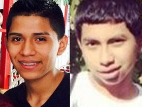 Jorge Tigre, left, and Justin Llivicura were two of four teens murdered by MS-13 gang members in 2017.